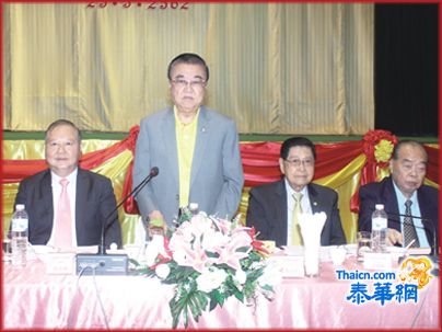  潮安同乡会理事长陆少滨主持会议致开会词 黄迨光博士及黄烈凯李振来郑如杰陈鸿辉郑惠中张荣炳分别在会上发言介绍各同乡会的近期会务活动